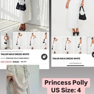 Princess Polly White Maxi Dress